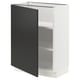 SEKTION Gabinete bajo+estantes, blanco/Nickebo antracita mate, 24x15x30 "