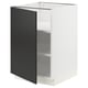 SEKTION Gabinete bajo+estantes, blanco/Nickebo antracita mate, 21x24x30 "