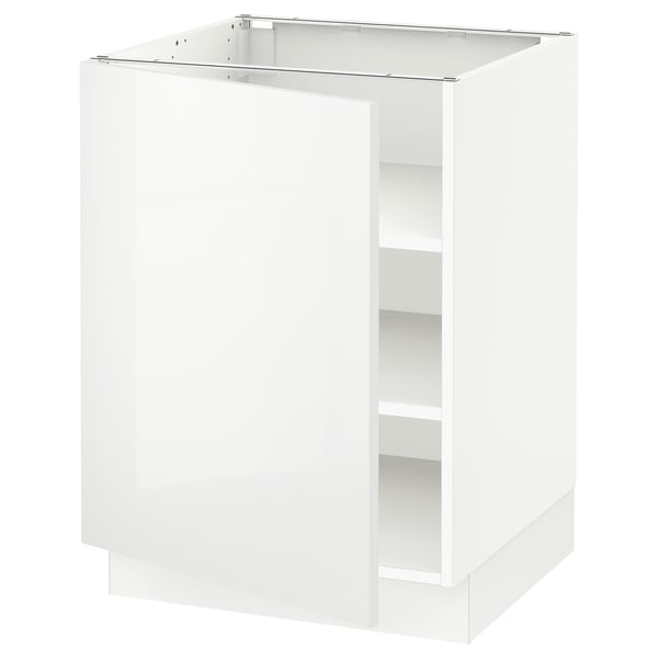 SEKTION Gabinete bajo+estantes, blanco/Ringhult blanco, 24x24x30 "