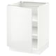 SEKTION Gabinete bajo+estantes, blanco/Ringhult blanco, 24x24x30 "