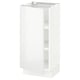 SEKTION Gabinete bajo+estantes, blanco/Ringhult blanco, 15x15x30 "