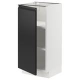 SEKTION Gabinete bajo+estantes, blanco/Upplöv antracita mate, 15x15x30 "