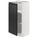 SEKTION Gabinete bajo+estantes, blanco/Upplöv antracita mate, 15x15x30 "