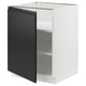 SEKTION Gabinete bajo+estantes, blanco/Upplöv antracita mate, 24x24x30 "