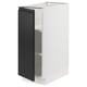 SEKTION Gabinete bajo+estantes, blanco/Upplöv antracita mate, 12x24x30 "