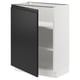 SEKTION Gabinete bajo+estantes, blanco/Upplöv antracita mate, 24x15x30 "