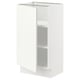 SEKTION Gabinete bajo+estantes, blanco/Vallstena blanco, 18x15x30 "