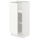 SEKTION Gabinete bajo+estantes, blanco/Vallstena blanco, 15x15x30 "