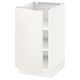 SEKTION Gabinete bajo+estantes, blanco/Veddinge blanco, 18x24x30 "