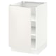 SEKTION Gabinete bajo+estantes, blanco/Veddinge blanco, 21x24x30 "