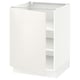 SEKTION Gabinete bajo+estantes, blanco/Veddinge blanco, 24x24x30 "