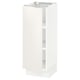 SEKTION Gabinete bajo+estantes, blanco/Veddinge blanco, 12x15x30 "