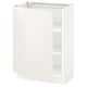 SEKTION Gabinete bajo+estantes, blanco/Veddinge blanco, 24x15x30 "