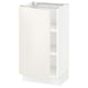 SEKTION Gabinete bajo+estantes, blanco/Veddinge blanco, 18x15x30 "