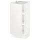 SEKTION Gabinete bajo+estantes, blanco/Veddinge blanco, 15x15x30 "