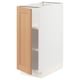 SEKTION Gabinete bajo+estantes, blanco/Vedhamn roble, 12x24x30 "
