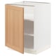 SEKTION Gabinete bajo+estantes, blanco/Vedhamn roble, 24x24x30 "