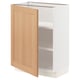 SEKTION Gabinete bajo+estantes, blanco/Vedhamn roble, 24x15x30 "