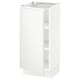 SEKTION Gabinete bajo+estantes, blanco/Voxtorp blanco mate, 15x15x30 "