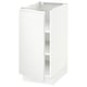 SEKTION Gabinete bajo+estantes, blanco/Voxtorp blanco mate, 15x24x30 "