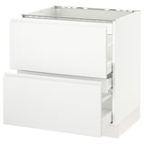 SEKTION Gabinete bajo estufa 2frentes/3cjn, blanco Maximera/Voxtorp blanco mate, 30x24x30 "