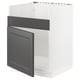 SEKTION Gabinete bajo freg 1 pila HAVSEN, blanco/Axstad gris oscuro, 24x24x30 "