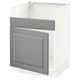 SEKTION Gabinete bajo freg 1 pila HAVSEN, blanco/Bodbyn gris, 24x24x30 "