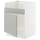SEKTION Gabinete bajo freg 1 pila HAVSEN, blanco/Havstorp gris claro, 24x24x30 "