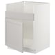 SEKTION Gabinete bajo freg 1 pila HAVSEN, blanco/Lerhyttan gris claro, 24x24x30 "