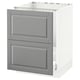SEKTION Gabinete bajo freg/cls residuos/2fr, blanco Maximera/Bodbyn gris, 24x24x30 "
