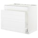 SEKTION Gabinete bajo freg/cls residuos/4fr, blanco Maximera/Axstad blanco mate, 36x24x30 "
