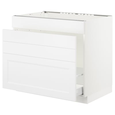 SEKTION Gabinete bajo freg/cls residuos/4fr, blanco Maximera/Axstad blanco mate, 36x24x30 "