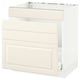 SEKTION Gabinete bajo freg/cls residuos/4fr, blanco Maximera/Bodbyn color hueso, 30x24x30 "
