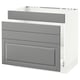 SEKTION Gabinete bajo freg/cls residuos/4fr, blanco Maximera/Bodbyn gris, 36x24x30 "