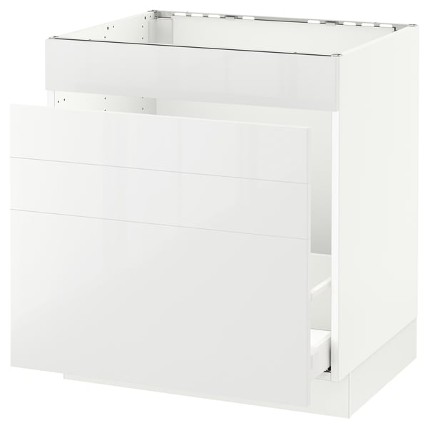 SEKTION Gabinete bajo freg/cls residuos/4fr, blanco Maximera/Ringhult blanco, 30x24x30 "