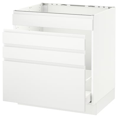 SEKTION Gabinete bajo freg/cls residuos/4fr, blanco Maximera/Voxtorp blanco mate, 30x24x30 "