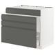 SEKTION Gabinete bajo freg/cls residuos/4fr, blanco Maximera/Voxtorp gris oscuro, 36x24x30 "