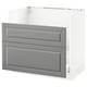SEKTION Gabinete bajo freg HAVSEN/rsds/2frn, blanco Maximera/Bodbyn gris, 36x24x30 "