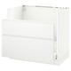 SEKTION Gabinete bajo freg HAVSEN/rsds/2frn, blanco Maximera/Voxtorp blanco mate, 36x24x30 "