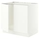 SEKTION Gabinete bajo fregadero+2 puertas, blanco/Aspudden blanco mate, 36x24x30 "
