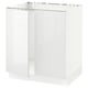SEKTION Gabinete bajo fregadero+2 puertas, blanco/Ringhult blanco, 30x24x30 "