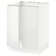 SEKTION Gabinete bajo fregadero+2 puertas, blanco/Ringhult blanco, 24x24x30 "