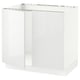 SEKTION Gabinete bajo fregadero+2 puertas, blanco/Ringhult blanco, 36x24x30 "