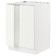 SEKTION Gabinete bajo fregadero+2 puertas, blanco/Vallstena blanco, 24x24x30 "