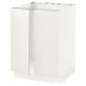 SEKTION Gabinete bajo fregadero+2 puertas, blanco/Veddinge blanco, 24x24x30 "