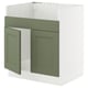 SEKTION Gabinete bajo fregadero TALLSJÖN, blanco/Axstad gris-verde, 30x24x30 "