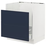SEKTION Gabinete bajo fregadero TALLSJÖN, blanco Axstad/mate azul, 30x24x30 "