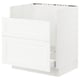 SEKTION Gabinete bajo fregadero TALLSJÖN, blanco Enköping/blanco efecto madera, 30x24x30 "