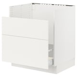 SEKTION Gabinete bajo fregadero TALLSJÖN, blanco/Havstorp beige, 30x24x30 "