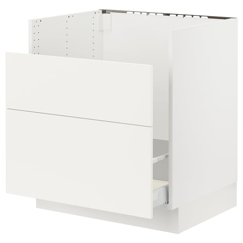 SEKTION Gabinete bajo fregadero TALLSJÖN, blanco/Havstorp beige, 30x24x30 "